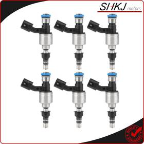 Shkj-motors Sh152682s01 6pcs Fuel Injectors For Cadillac Cts Ats Ct6 Chevrolet Camaro 3.6l 2016-2018