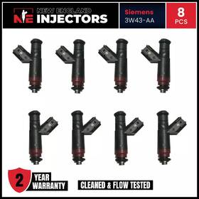 Siemens 3w43-aa Fuel Injectors Set 8 Ford Thunderbird Lincoln Ls 3.9l Reman