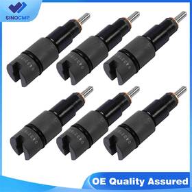 0432193629 Sinocmp 6pcs Fuel Injector For 98.5-00 24v Dodge Cummins 5.9l 5spd 235hp