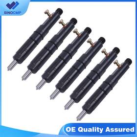 0432291509 Sinocmp 6pcs Fuel Injector 500307714 For New Holland Lb75 5635 7635 Case