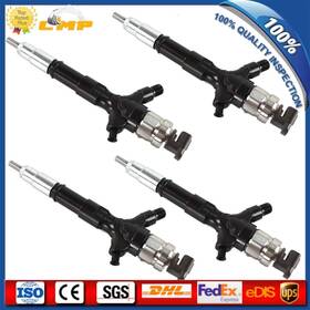 095000-7780 Sinocmp 095000-7787 4pcs Fuel Injectors For Toyota Hilux& Prado 1kd-ftv 2kd-ftv 3l Euro4