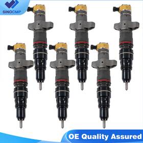 557-7633 Sinocmp 20r-8968 6pcs Fuel Injector For Caterpillar Cat C9 Engine E330d E340d