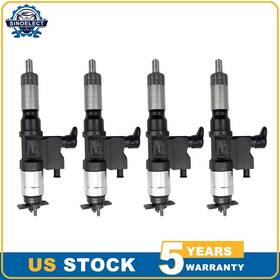 Sinoelect 095000-5503 4pcs For Isuzu 4hl1 6hl1 095000-5504 New 095000-5500 Common Rail Injector