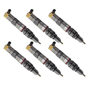 Sinoelect 20r-9079 6pcs Fuel Injector For Caterpillar Cat C7 C9 Engine 324d 325d 325dfm