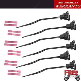 Soillar V2.qcxs46.l 6pcs Fuel Injector Harness Connectors Pigtail Plugs For 2004 Audi A4 Quattro L4