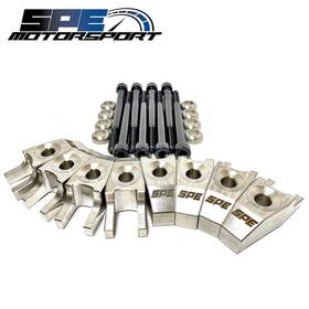 Spe Motorsport S100116 304 Stainless Billet Injector Hold Down Kit 2011-2019 Ford 6.7 Powerstroke