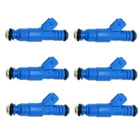 155-0525 Super-fuelinjectors 6 X Upgrade Fuel Injectors Fj885 For Porsche 911 Boxster 2.7l 3.4l 3.6l 3.8l