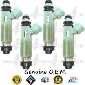 23250-03010 Toyota Reman Genuine Factory 4x Fuel Injectors 2.2l Dohc Cali Emiss