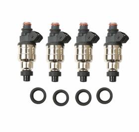 Turboautos Fi30550 Set 4- 440cc Fuel Injectors For Evo 7 8 9 Rx-7 Fc3s 13b 20b 4age 4g63t 36lbs