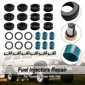4-319 Viphj Fuel Injector Repair Seal Rebuild Kit Fit Toyota 3vze 1988-1995 3.0l Truck