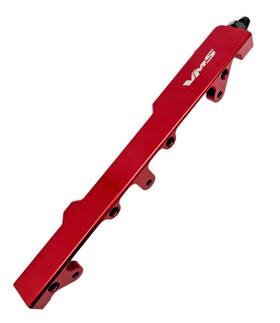 Fr001bl Vms Racing B16 B17 B18 B20 Honda Acura Engine Cnc High Flow Fuel Rail Kit - Red