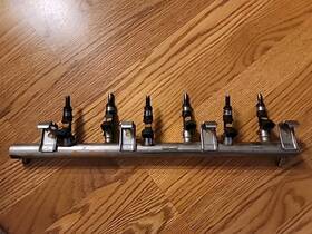 022906031l Volkswagen 06 07 08 09 Vw Eos R32 Audi Tt A3 3.2 Fuel Injector Injectors Rail