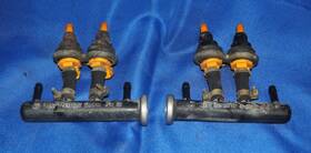 025133317 Vw 1980-1992 Vanagon 1.9l 2.1l Wasserboxer Pair Of Fuel Rail With Injectors Oem