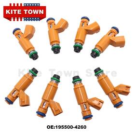 195500-4280 Wfyb 8pcs Oem Fuel Injectors For 03-09 Lr3 Range Rover Jaguar S-type Xk8 Xj8 2w93-aa