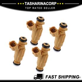 35310-2b020 X Autohaux Car Fuel Injector Nozzle Replacement Fit For Hyundai I20 Pb - Pack Of 4 Orange