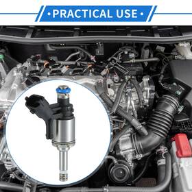 No.13537591623 X Autohaux 634149892594 Car Fuel Injector For Mini Cooper 2010-2015 1.6t Black 1 Pcs