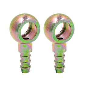 A18122400ux0125 X Autohaux 1/4 6mm Id Hose Barb 12mm Banjo Fitting Fuel Line Adapter For Moto