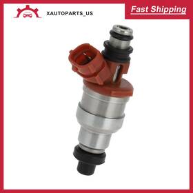 No.n350-13-250 X Autohaux N350-13-250 Fuel Injector For Mazda Rx-7 1.3 1989-1991 1pc Red