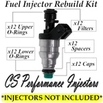 Fuel Injectors Rebuild Kit Fits 0280155201 For 1995 Mercedes-benz 6.0L V12. Fixed Price $46.79.