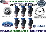Genuine Bosch Fuel Injectors 2010, 2011, 2012 Ford Fusion 3.0L Set Of (6X). Fixed Price $139.00.