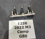Oem Bmw G80 G82 M3 M4 Engine S58 3.0L Fuel Injectors W/ Rail Line 1-3 Cyl 12K. Fixed Price $399.95.
