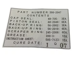 Genuine Hitachi Kit Seal BU-306-2047 New Oem. Fixed Price $528.63.