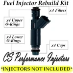 Fuel Injectors Rebuild Kit Fits (4) VP4M8G-BA For 04-09 Mazda 2.0L 2.3L I4. Fixed Price $29.91.