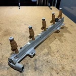Volvo Fuel Rail Brown Injectors S60 C70 S70 V70 Oem 5CYL Cleaned With New Parts!. Fixed Price $94.99.
