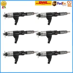 6PCS Fuel Injectors 095000-6312 RE531209 RE530362 For John Deere 7430 6110M 524K. Fixed Price $664.05.