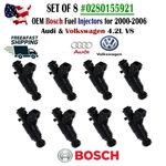 Oem Bosch Set Of Fuel Injectors For 2000-2006 Volkswagen&audi 4.2L #0280155921. Fixed Price $129.99.