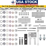 For 7.3L Powerstroke Injector Deluxe Rebuild Kit W/ Vice Clamp And Tools Springs. Fixed Price $128.50.
