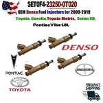 Denso X4 Fuel Injectors 23250-0T020 For 2008-2014 Scion Xd 1.8L I4 Oem. Fixed Price $71.12.