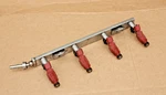 Oem Engine Fuel Injectors + Rail From 2015 Hyundai Elantra 1.8L G4NB. Fixed Price $58.50.