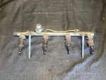 00-02 Mercedes C230 Kompressor 2.3L M111.981 Fuel Rail & Injectors 1110703095. Fixed Price $40.00.