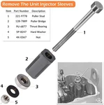 For Cat 3406E C10/12/15 Injector Sleeve Cup Remover Installer Tool Set 9U-6891. Fixed Price $91.39.