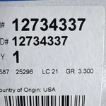 Genuine Gm Fuel Injector 12734337. Fixed Price $65.00.
