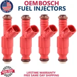X4 New Oem Bosch Fuel Injectors 2006, 2007, 2008, 2009 Ford Fusion 2.3L I4. Fixed Price $190.79.