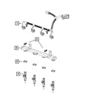 Genuine Mopar Fuel Injector 68319784AA. Fixed Price $194.88.
