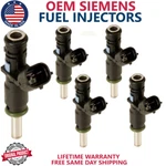 X5 Genuine Siemens Fuel Injectors For 2007-2014 Volkswagen Jetta 2.5L I5. Fixed Price $148.50.