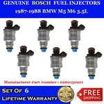 6X Oem Best Upgrade Fuel Injectors For 87-88 Bmw M5 M6 3.5L #0280150201. Fixed Price $225.00.