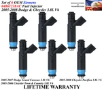 Oem Siemens Set Of Fuel Injectors For 2005-2007 Dodge Grand Caravan 3.8L V6. Fixed Price $139.00.