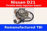 1986 86.5 Nissan D21 Hardbody Pickup Truck Z24I 2.4L Throttle Tbi Injectors. Fixed Price $875.00.