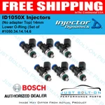 Dynamics ID1050X Injectors (no Adapter Top) 14MM Lower O-ring (set Of. Fixed Price $887.04.