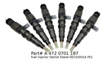 Oem Bosch Detroit Diesel DD15/DD16 FE1 Injector Set A4720701187. Fixed Price $3199.99.