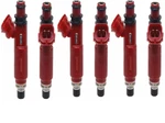 Lot Of Six Fuel Injectors. Denso 297-0011 Fits 01-02 Mitsubishi Montero 3.5L-V6. Fixed Price $7.23.