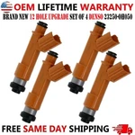 New Denso 12 Hole Upgrade X4 Fuel Injectors For 2002-04 Toyota Camry Solara 2.4L. Fixed Price $229.55.