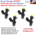 Oem 4X Re-manufactured Honda Keihin Fuel Injectors For 2008-12 Accord 2.4L. Fixed Price $125.00.