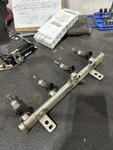 2012-15 Fiat 1.4 500/DODGE Dart Fuel Rail And Injectors Used 04627177AB. Fixed Price $75.00.