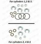 Upper & Lower Fuel Injector Seal Kit For 06-17 Audi Vw Q7 Cc Passat Touareg 3.6L. Fixed Price $50.49.