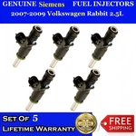 5X Oem Siemens Fuel Injectors For 2007-2014 Volkswagen Jetta 2.5L #07K906031C. Fixed Price $129.00.